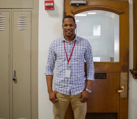 Samuel Coleman smiles for the camera. Coleman is the new Equity Director, a position created this year.