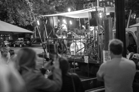 Mixtape MKE performs as part of the Mobile Music Series on the back of the RAD Wagon. This series has allowed for live music to continue during COVID times.