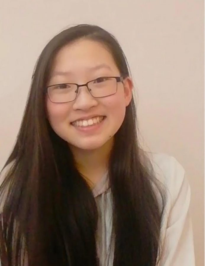 Alexis Hu, sophomore, was chosen to be
a school board student representative.