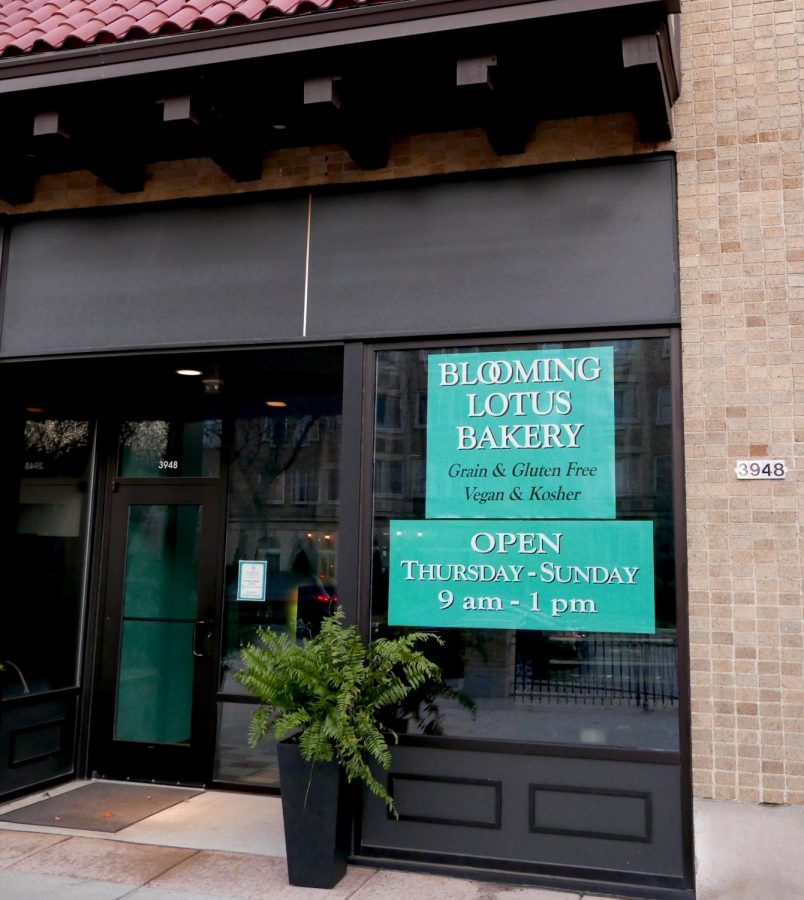 The new Blooming Lotus Bakery location on Maryland Ave in Shorewood. From muf-
fins to scones, they offer a variety of baked goods pertaining to dietary restrictions.