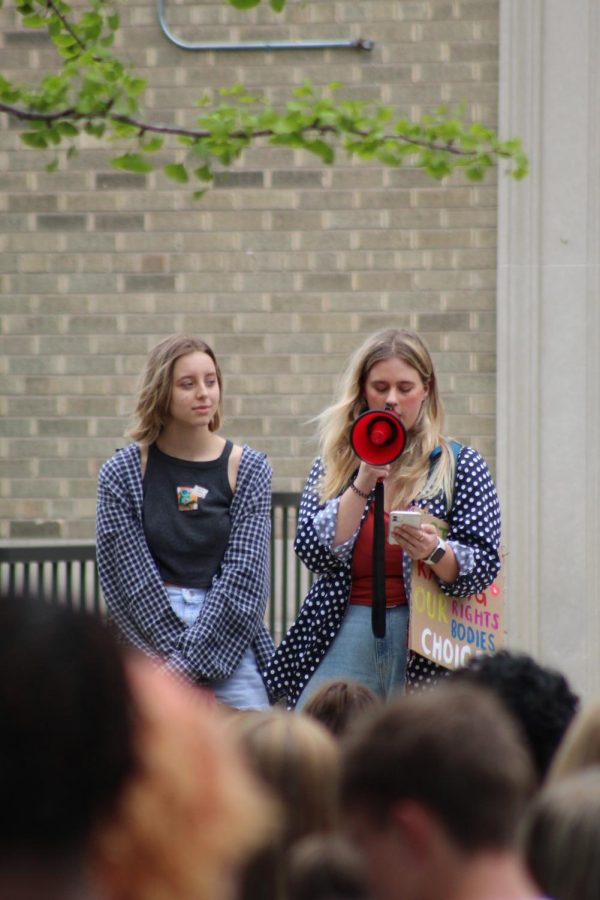 Charlotte Wood (left), Feminist Club co-founder