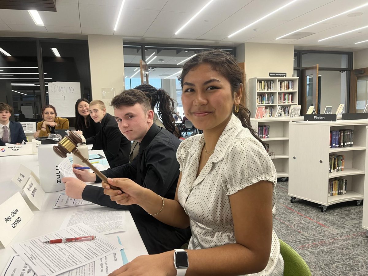 Civics students attending the Civics hearing